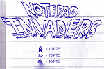 notepad invaders